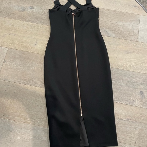 Ted Baker Black Sheath Halter Dress - Picture 2 of 4
